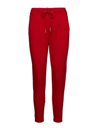 Onlpoptrash Life Easy Col Pant Pnt Slimfit Bukser Rød ONLY