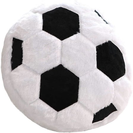 17,7 tommer fodboldformet plys pude blød fluffy fløjl fyldt pude