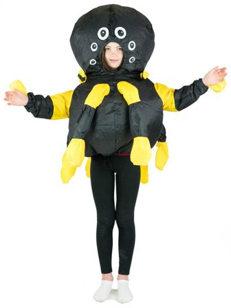 Oppustelig Edderkoppekostume Børn
