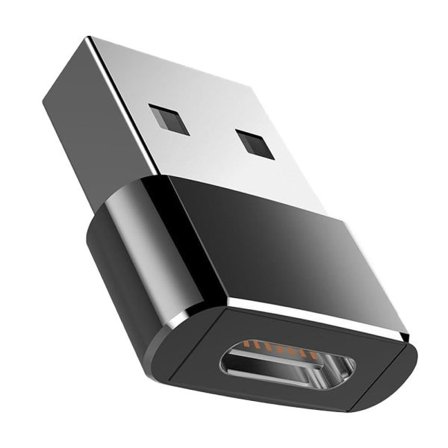 USB-adapter - USB typ A (hane) till USB-C (hona) - USB 3.1 - Svart