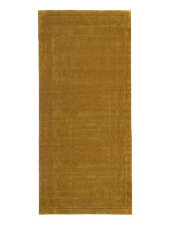 Eén Kleur Klein Tossan Vloerkleed - Goud 80X200 Wol