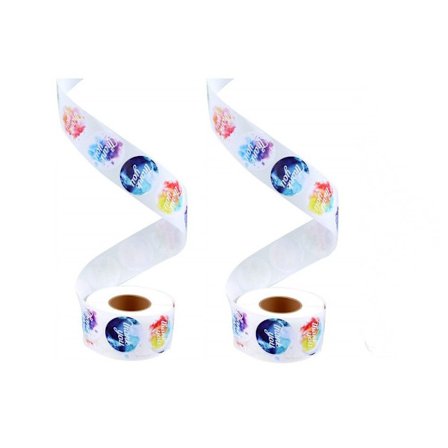 2 rullar klistermärken Etikett klistermärken 2 st 2 st