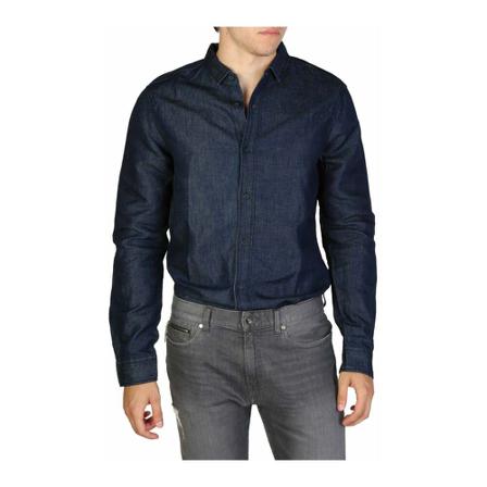 Armani Exchange, Formal Shirts Blauw, Heren, Maat:L