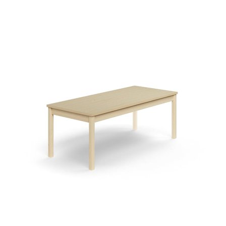 Bord DECIBEL, 1600x700x590 mm, støjreducerende højtrykslaminat, birk