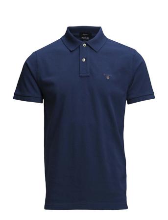 Original Pique Ss Rugger Polos Short-sleeved Blå GANT