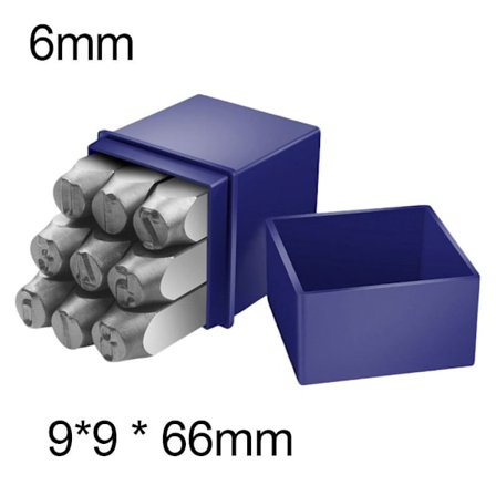 Nummer Stempel Lær Trykk 6MM