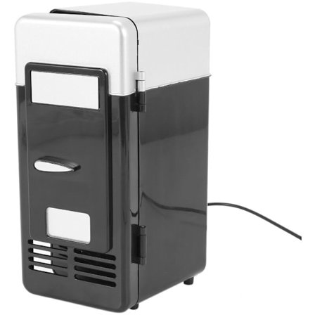 Usb Mini Kylskåp Drip Kall Shpping Frys Usb Mini Kylskåp Bärbar Soda Mini Kylskåp För Bil Svart
