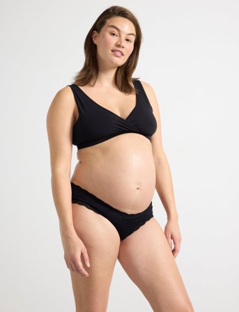 Lindex Brief 3 P Cotton Maternity Br - Pink - 34