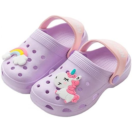 Barneklogger Gutter Jenter Sommerslipper Småbarn Strand Dinosaurus Sandaler UK 5.5-13.5 Barn