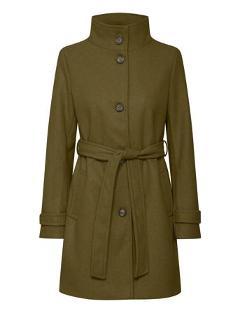 Bycilia Coat 4 - Outerwear Coats Winter Coats Khaki Green B.young