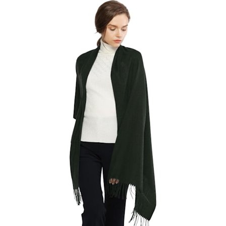 Damehalskjeder Pashminasjal og omslag for bryllupssjal for kvinner vint