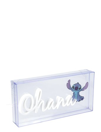 Paladone Stitch Ohana Led Neon Light - White - H:15.5CM