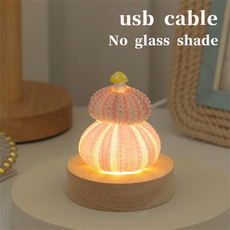 Shell Mushroom Night Light LED Bordlys DIY MATERIALE-B DIY