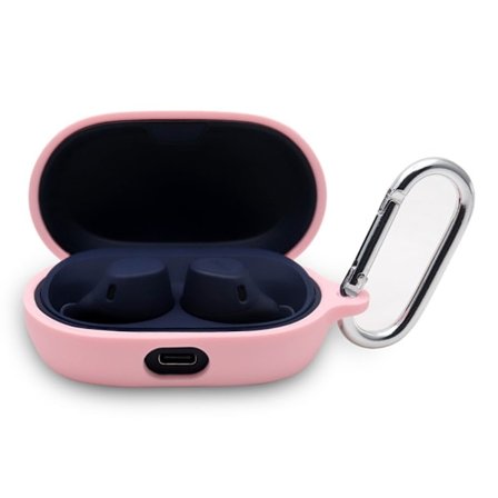Jabra Elite 7 Active silikonfodral med nyckelring - Rosa