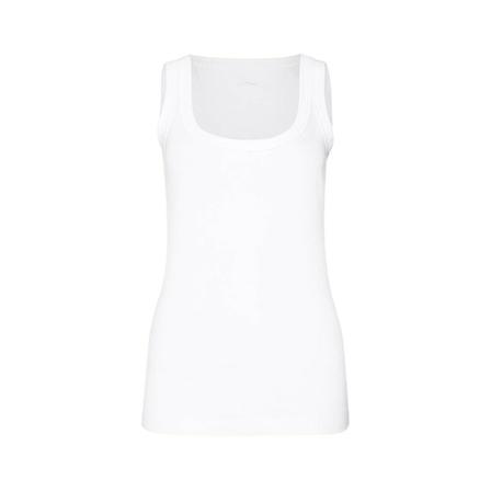 Marc Cain, Feinripp tank top Wit, Dames, Maat:L