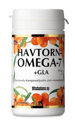 Vitabalans Oy Havtorn Omega 7 + GLA 60 kaps., Helse & Madvarer, Hud, Hår & Negle, Kosttilskud Til Huden