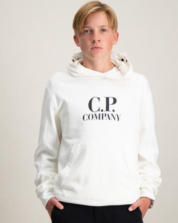 C.P. Company SWEATSHIRT W/HOOD Cremefärgad Hoodies Jongens - Kids Brand Store
