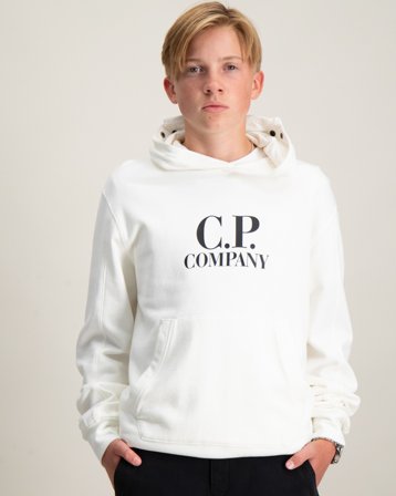 C.P. Company SWEATSHIRT W/HOOD Kremowy Bluzy z kapturem Chłopiec - Kids Brand Store