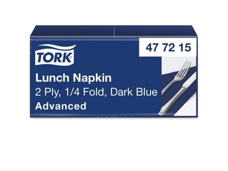 TORK Servett Lunch 2-lags mörkblå 200/fp - Lyreco - Kök och servering - Servetter och dukar - Servett - 2-lagers