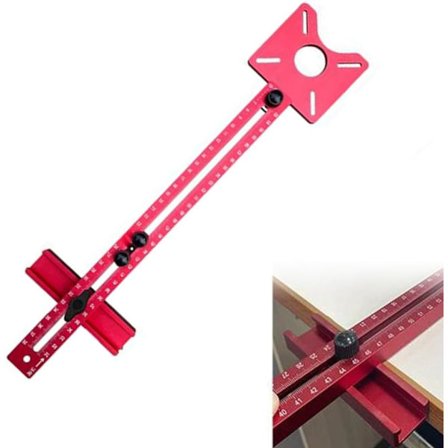 3-i-1 Fräsguide, Justerbar Fräsguide i Trä, Fräsguide för Träarbeten, Installation av Lådor och Skåp