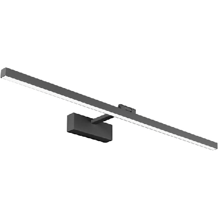 LED-peilivalo kylpyhuone IP44 16W 1170lm vaatekaappivalaisin moderni sisäseinävalaisin 4000K valo, musta