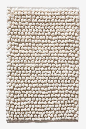 Jotex - Baderomsmatte 80x150 Cm Bomull/Polyester Hvit HILLS - Kjøp Baderomsmatter hos Jotex