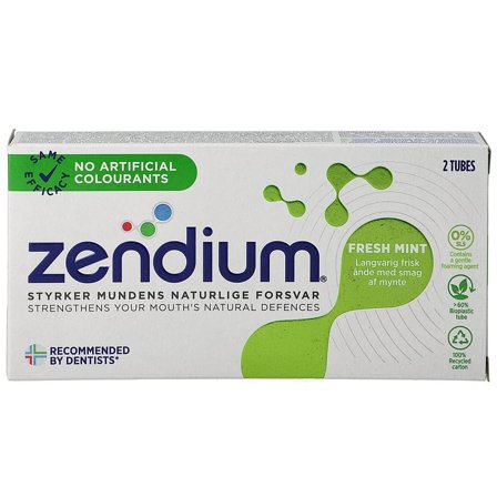 Zendium Mint Tandpasta 2 x 50 ml, Medicin & Pleje, Mund & Tandpleje, Tandpasta