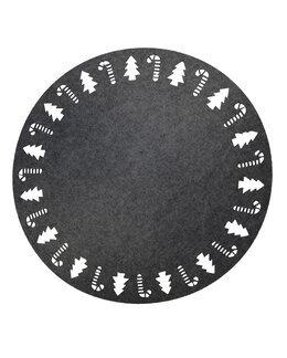 Pöytätabletti Jolly huopamateriaalista ø 38 cm Harmaa