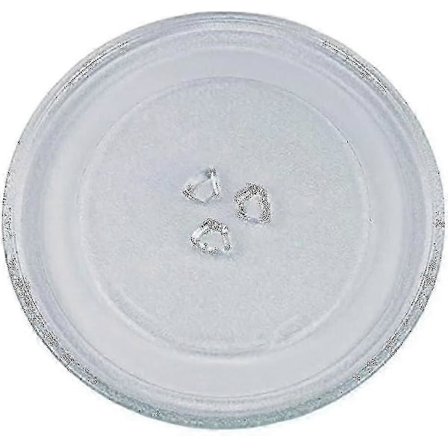 24,5 cm Universal Mikrovågsugn Roterande Tallrik Glasplatta Med 3 Fästen - ZZY