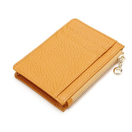 Gul Dame Kort Holder Slank Tegnebog Bank Kort Holder RFID