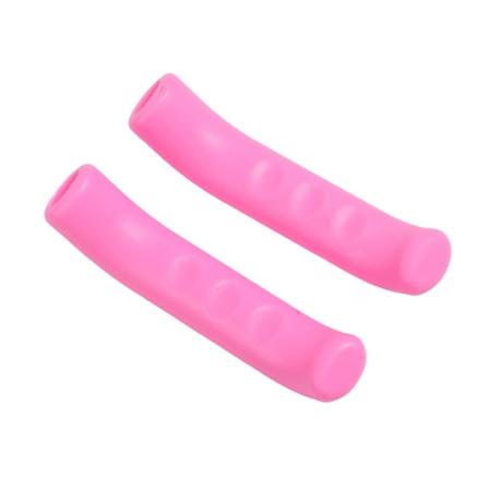 1Par Sykkel Bremse Håndtak Deksel Silikonhåndtak Sykkelhåndtak Pink