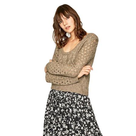 Pepe Jeans Pretty draft sweater Brun, Dame