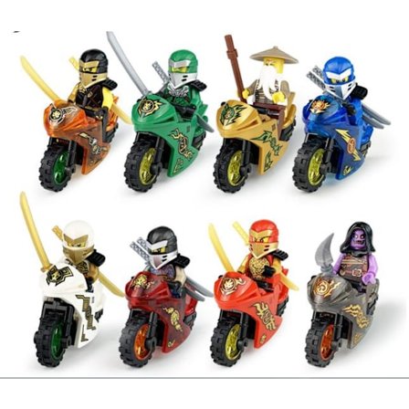 Ninjago-minihahmot Kai Jay Sensei Wu Master, sopivat Lego-rakennuspalikkaleluun