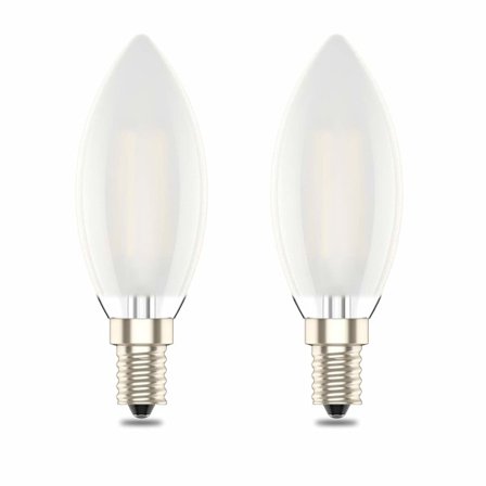 E14 Dimbar LED-lampa - C35 Liten Edison-sockel - 4w motsvarande 40w - Varmvitt 2700K 2-pack