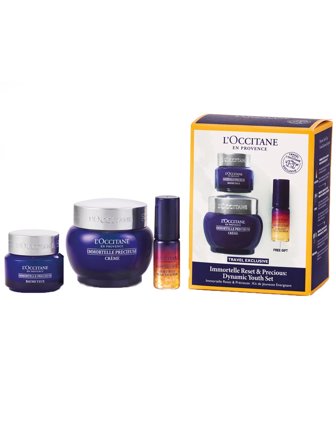 L'Occitane en Provence loi trp exclusive 1* immortelle precious cream 50ml 1* immortelle precious eye balm 15ml 1* immortelle overnight reset oil-in-