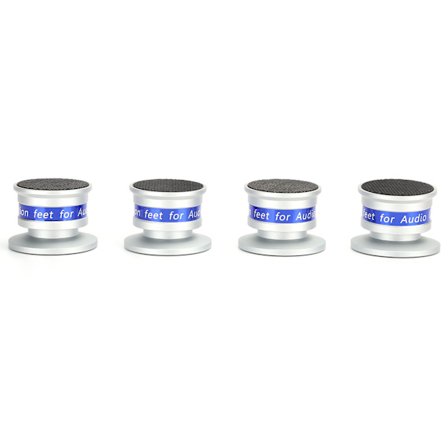Preffair Isolationspladespiller Fødder Audio Spikes til CD DVD Forstærker Sølv