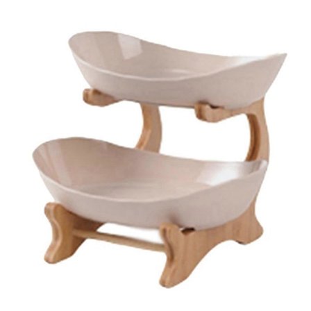 Fruktskålar Bordstallrikar Porslin Kök Fruktskål Uppdelade Godis Kakfat Servis Fat B