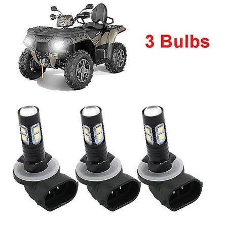 3 KPL ATV AJOVALO LED POLTTIMOT 150W 3600LM 6000K VALKOINEN SUURITEHOISET Lamput POLARIS SPORTSMAN 110 300 400 450 500 550 570 600 700