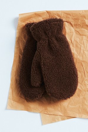 Kappahl | Tumvantar i fuskpäls | Mörkbrun