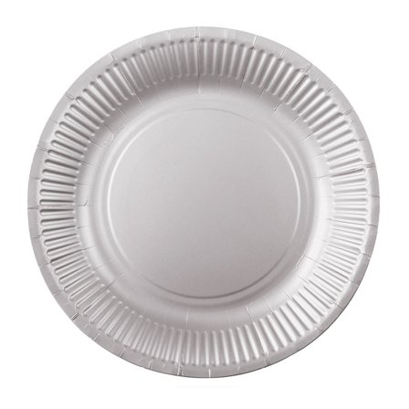 Pahvilautaset Hopea 18cm 20 kpl