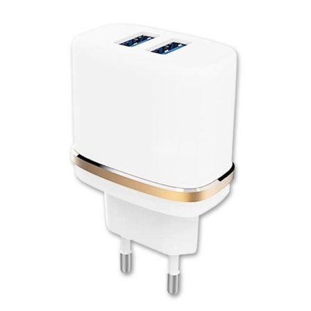 Lader - Samsung - Galaxy S22 - Hurtigopladning - 2 USB-porte - 3.1A i alt
