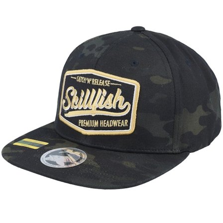Skillfish - Camo snapback Cap - Premium Fishing Multicam Black Camo Snapback @ Hatstore