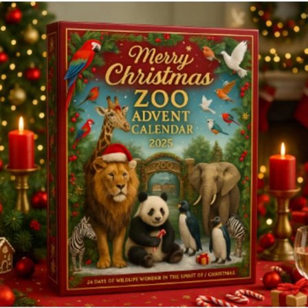 God Jul ZOO Adventskalender-Julegave Akryl Anheng