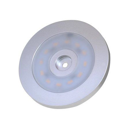 Overflademonteret spotlight 12-leds 12V 240lm Ø55x5,0mm