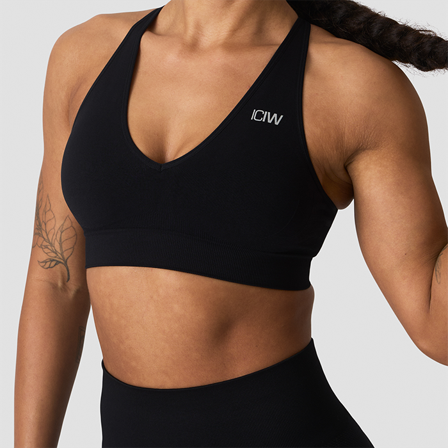 ICANIWILL Sculpt Sports-BH Sort - Bodyman.dk