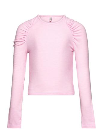 Kogglamour Puff Sleeve L/S Top Jrs Kids Only Pink