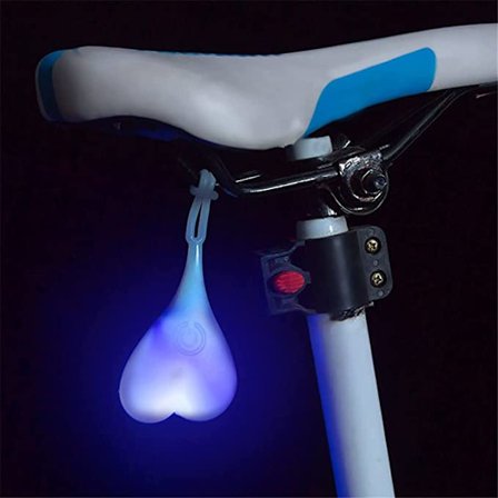 Hoppande Hjärta Cykel Baklampa (Blå), Cykel Reflektor LED Li