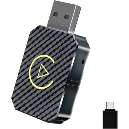 Trådlös CarPlay-adapter 2025, för CarPlay och Android Auto, Plug-and-Play, USB-C