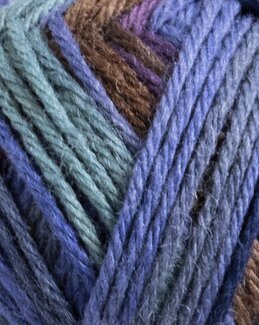 Garn Järbo Raggi 150g Sininen multi