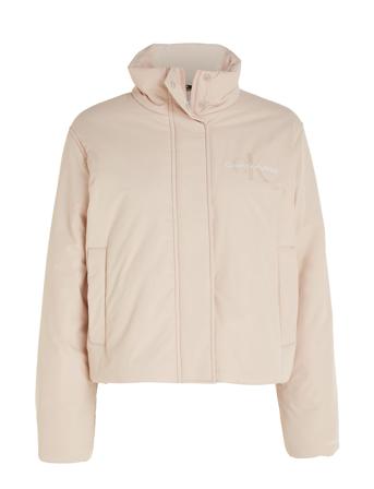 Short Lightweight Padded Jacket Foret Jakke Beige Calvin Klein Jeans